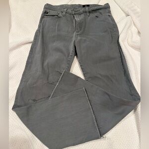 AG Jodi Hi Rise Slim Crop Flare Grey Jeans